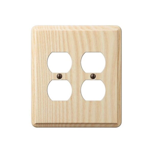 Livewire 401DD 2 Duplex Outlet Contemporary Wall Plate Ash LI3301749 - main